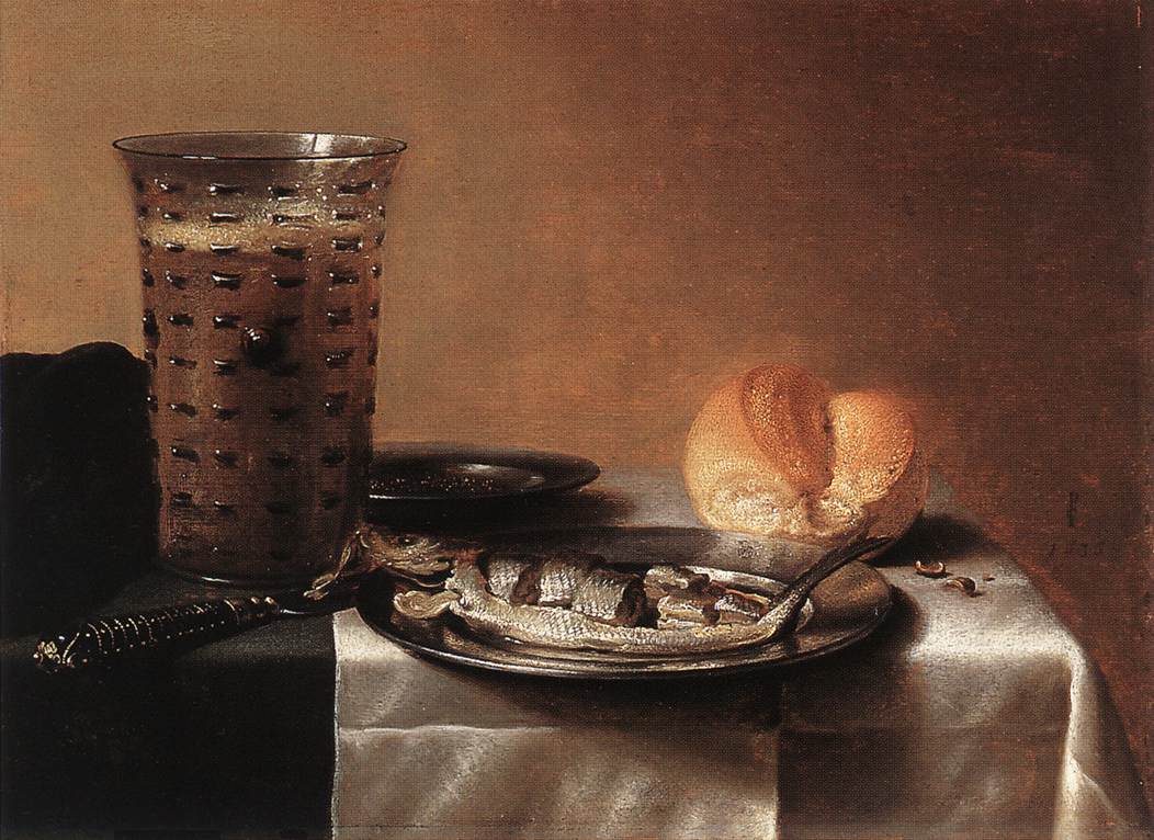 CLAESZ, Pieter Still-life with Herring fg